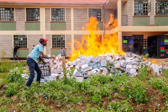 MPs lead residents in destroying seized alcohol worth Sh6 million in Mathira