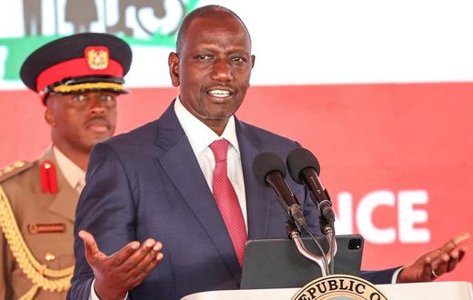 President William Ruto speaks during the official opening of the Kenya Social Protection Conference at the Kenya School of Government on April 4, 2023
