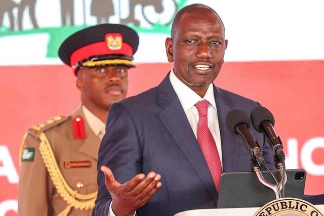 President William Ruto speaks during the official opening of the Kenya Social Protection Conference at the Kenya School of Government on April 4, 2023