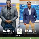 Willis Raburu before and after 40kg weight loss