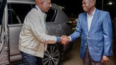 President William Ruto and Deputy President Rigathi Gachagua at JKIA on June 2, 2024