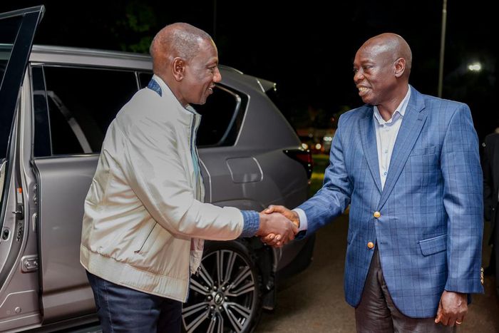 President William Ruto and Deputy President Rigathi Gachagua at JKIA on June 2, 2024