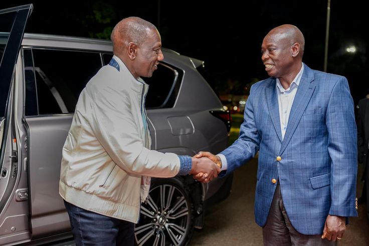 President William Ruto and Deputy President Rigathi Gachagua at JKIA on June 2, 2024
