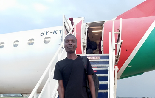 Bildad Awelo, the Kisumu man who claims that her baby mama went to seek singer Akothee's sympathy using their baby