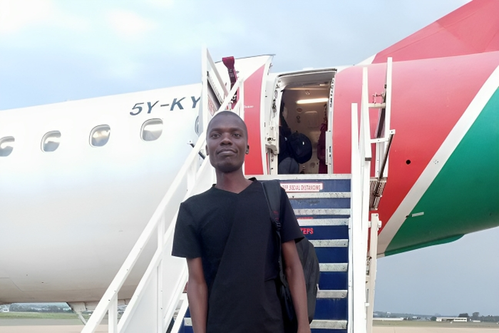 Bildad Awelo, the Kisumu man who claims that her baby mama went to seek singer Akothee's sympathy using their baby