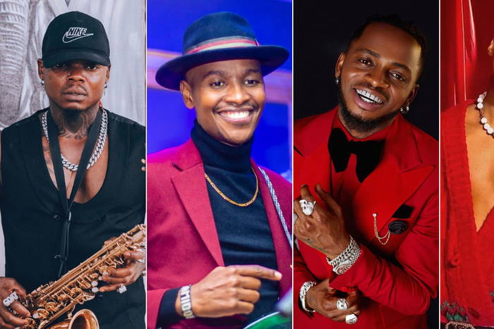 From left: Harmonize, Samidoh, Diamond and Trio Mio