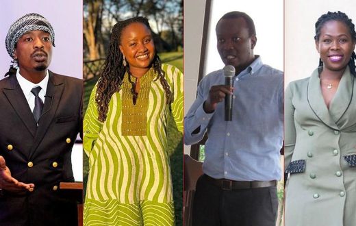 Ford Global Fellowship fellows Willie Oeba (2024), Wawira Njiru (2020), John Muthee (2020) and Ashura Michael (2024)