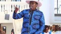 DAP-K party leader Eugene Wamalwa addressing a crowd in Busia on June 3, 2023