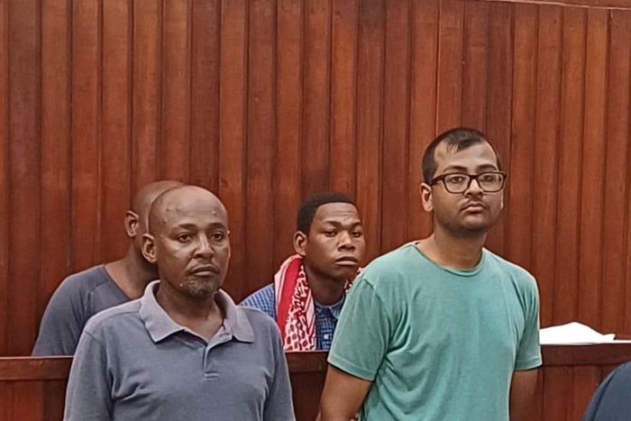 Pavan Kentan Ramji Shah and Anderson Kombe Hare in a Mombasa Court