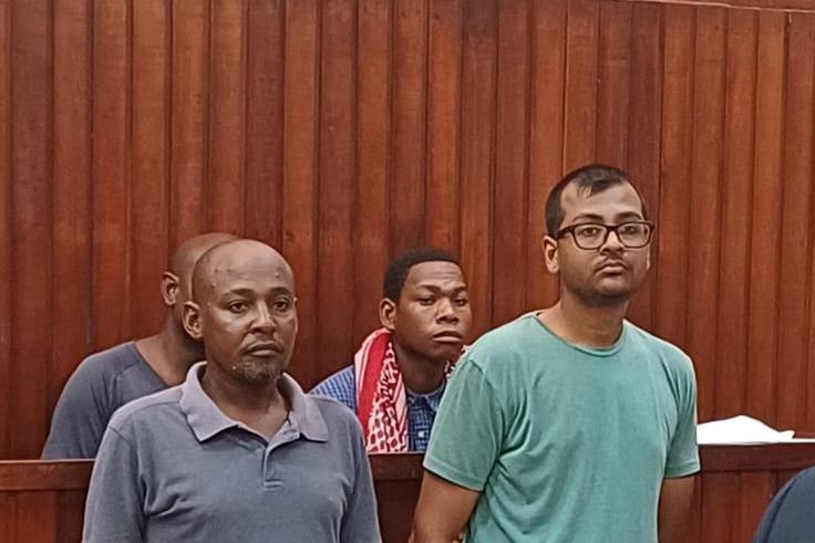 Pavan Kentan Ramji Shah and Anderson Kombe Hare in a Mombasa Court