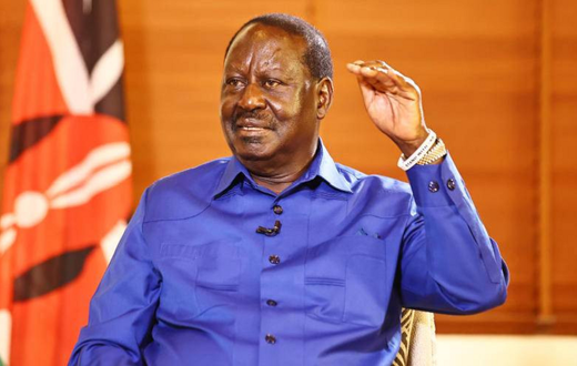 Azimio leader Raila Odinga