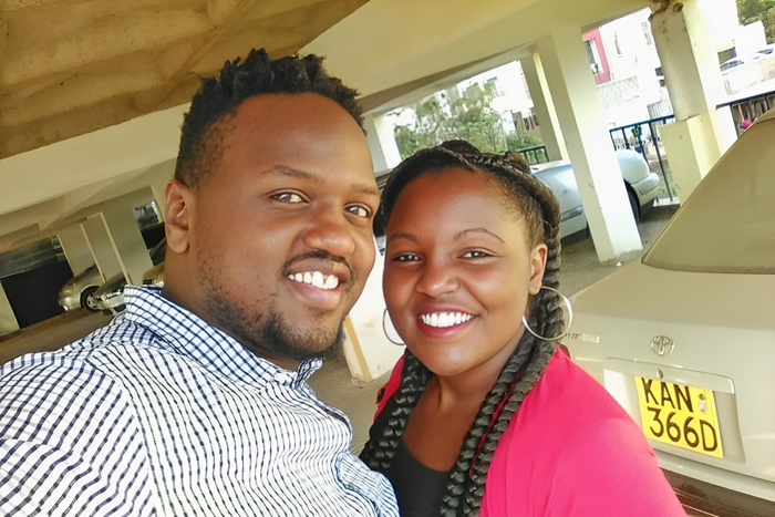 Jasmine Mungai and her husband DJ Gee Gee during their wedding