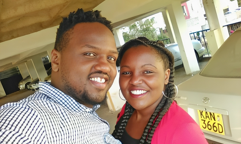 Jasmine Mungai and her husband DJ Gee Gee during their wedding