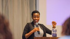 Micro, Small, and Medium Enterprises Development PS Susan Auma Mang'eni speaking during a past event in Nairobi