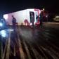 Overturned Easy Coach bus in Kisumu-Kakamega Highway