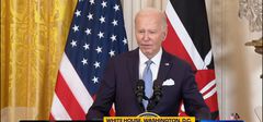 President Joe Biden during a joint press briefing at the White House on May 23, 2024