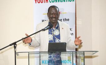 Former Prime Minister Raila Odinga