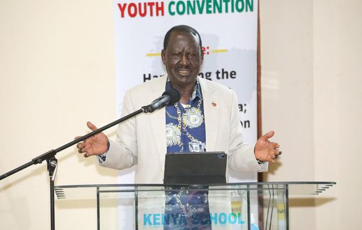 Former Prime Minister Raila Odinga