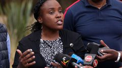 Journalist Lindah Oguttu during a past press conference