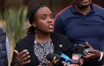 Journalist Lindah Oguttu during a past press conference