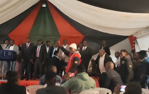 Goons cutting short Kalonzo's speech