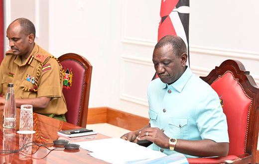 President William Ruto during a meeting at State House, Nairobi