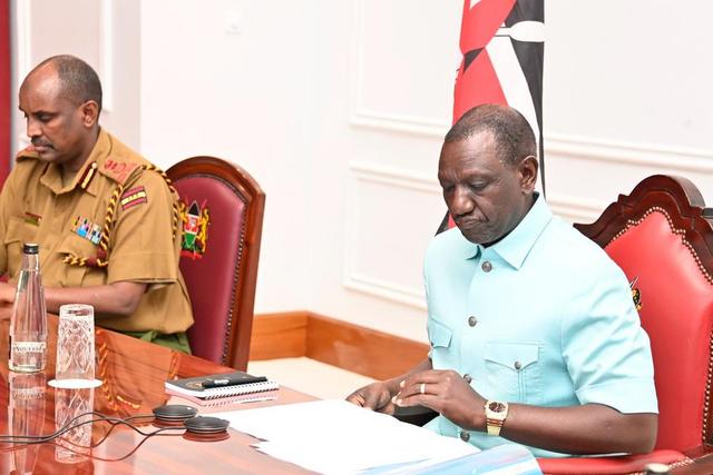 President William Ruto during a meeting at State House, Nairobi