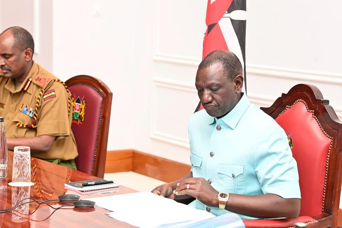 President William Ruto during a meeting at State House, Nairobi