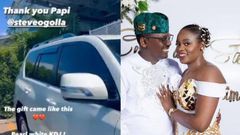 Akothee’s younger sister, Cebbie Koks gifted new sleek ride by lawyer Steve Ogolla after their traditional wedding on December 28, 2022