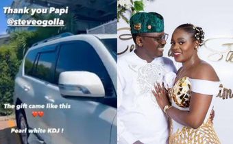 Akothee’s younger sister, Cebbie Koks gifted new sleek ride by lawyer Steve Ogolla after their traditional wedding on December 28, 2022