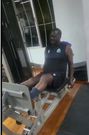 Raila Odinga working out