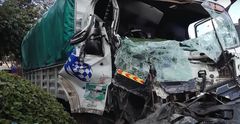 Car involved in an accident along the Nairobi-Nakuru Highway