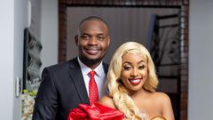 Kenyan celebrity couple Amber Ray and Kennedy Rapudo