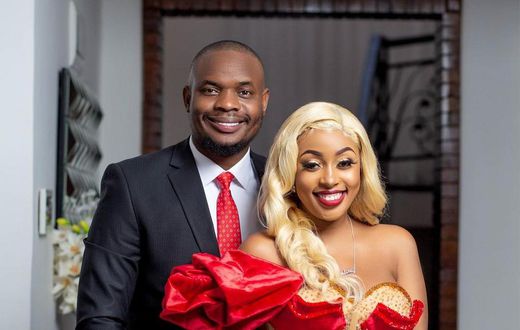 Kenyan celebrity couple Amber Ray and Kennedy Rapudo