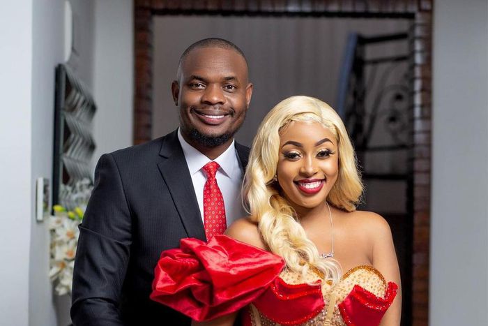 Kenyan celebrity couple Amber Ray and Kennedy Rapudo
