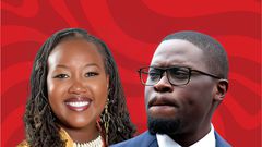 Nairobi Governor Johnson Sakaja and activists Jerotich Seii