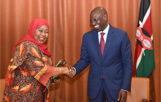 President William Ruto and President Samia Hassan Suluhu