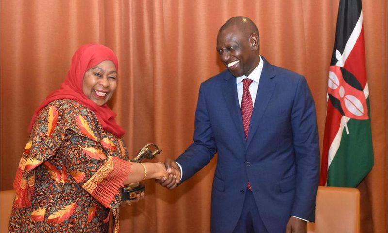 President William Ruto and President Samia Hassan Suluhu