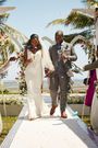Makena Ngugi and her hubby on their wedding day