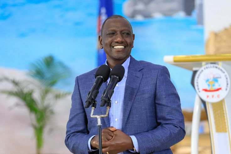 President William Ruto addressing the congregation during a Sunday service at Priesthood Fellowship, Kahawa West, Nairobi County.