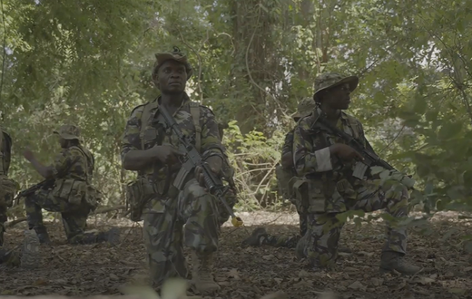 Members of KDF's first-ever Kenyan Marine Commando Unit (KMCU) during training.