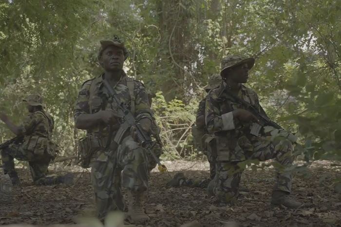 Members of KDF's first-ever Kenyan Marine Commando Unit (KMCU) during training.