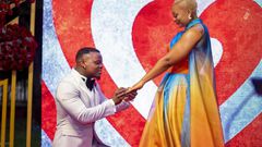 Harmonize when he proposed to Kajala [Instagram]