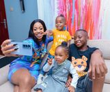 Diana Marua and her three kids Morgan Bahati, Heaven Bahati and Majesty Bahati