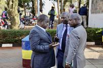 Dr Fred Matiang'i with lawyers Otiende Amollo and Okong'o Omogeni