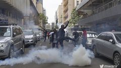 Protestors during Occupy Parliament protests in Kenya