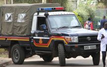 File image of a police vehicle at a crime scene