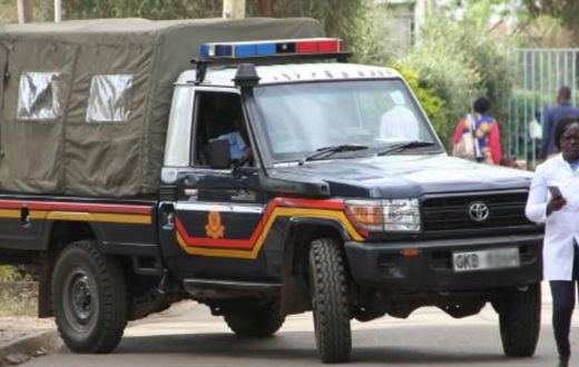 File image of a police vehicle at a crime scene