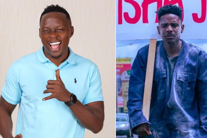 Oga Obinna (left) and Eric Omondi