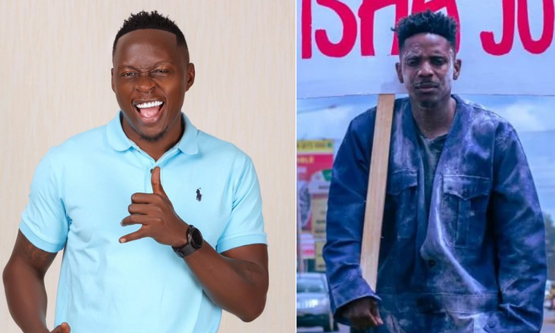 Oga Obinna (left) and Eric Omondi